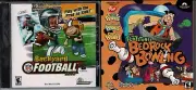 Backyard NFL Football 2002 & Flintstones Bedrock Bowling Pc New XP Tons of Fun