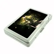 Metal Cigarette Case with Built In Lighter Fairies Design-001 Custom Fae Faery