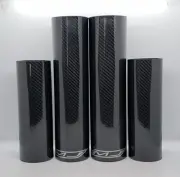 Fork Skins Graphics Covers Glossy Carbon Fiber Decals Husqvarna TC 50 65 85 125