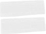 SHINEOFI 2Pcs Keyboard Film Protective Keyboard Cover for Transparent Silicone Keyboard Protector Dustproof and Easy to Clean for Use