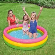 Inflatable Kiddie Pool Blow Up Kiddie Paddling Pool 47.2" X 11.8" Portable 3