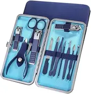 7/10/12/18Pcs/Set Manicure Set Kit Profesional Pedicure Nail Clippers Tool Kit Stainless Steel Pedicure With Travel Case,12pcs