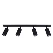 CLA Lighting Exterior Adjustable 4 Head Bar Spot Light (Black) IP44
