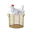 Storage Container Large-capacity Skid-resistant Iron Egg Storage Container Cute