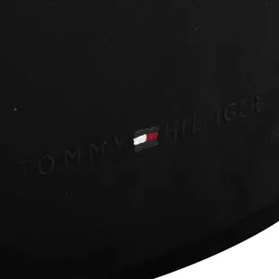 TOMMY HILFIGER- 小旗標logo帆布手提後背包(黑)中