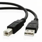 2 Pack 15FT 15FEET USB 2.0 A TO B HIGH SPEED PRINTER SCANNER CABLE CORD Black