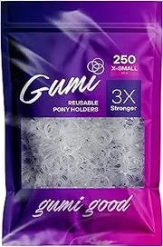 Gumi Clear Elastics 1/2 inch Hair Band Extra Small