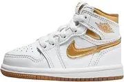 [Nike] Toddler Air Jordan 1 Retro High 'Metallic Gold' (FD2598 107) TD