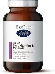 BioCare - Adult Multivitamins & Minerals - B12, Zinc, Vitamin D for Energy & Immune System - 90 Capsules