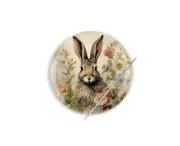 Needle Minder, Rabbit Cross Stitch Needle Minder, Rabbit Needle Minder