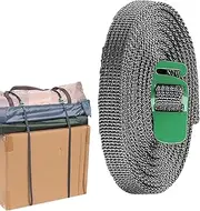 Heavy Tie Strap - Durable Cinch Belt | 8.2 ft Secure Buckle - Strap with Fixed Lock Function, Multi-Purpose Load Belt for Trucks, Motorcycles, Devices, Camping, Outdoors, Transportation, Storage