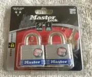 MasterLock 3T 2-Pack Keyed Alike Padlock 3/4-inch / 19mm Shackle Master Lock