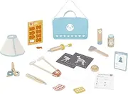 Tooky Toy -TK319N - My Forest Friends Little PET Vet Play Set in Carry Bag - Wooden and Fabric Vet Tools for Imaginative Play - Promotes Developmental Skills - Safe and Non-Toxic