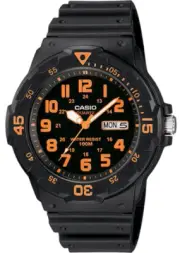 Casio Mens Diver Sports Watch MRW-200H-4BV Rotating Bezel WR 100M 2YR Warranty