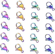 BELLIFFY DIY Pendant Clasps 20pcs Metal Buckles for Necklace Bracelet Keychain Jewelry Clasps
