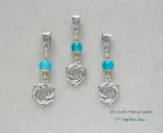 Circle of Dolphins Ocean Life Euro Dangle Pendant Charm for Necklace on Bail DIY