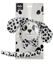 3pcs Dalmation Headband Tail Bow Tie