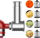 Stainless Steel Slicer Shredder Attachment for KitchenAid Mixers Cheese Grater