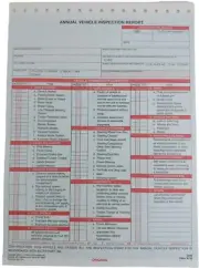 JJ Keller 2240 Annual Vehicle Inspection Report 2-Ply with Carbon