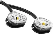 Front Rear Turning Indicator Lights Universal MINI Turn Signal Light, for MT01 MT25 MT03 MT07 MT09 MT10 Blinkers Indicator Lamp Motorcycle Accessories Motorcycle Turn Signal Lights(BLACK White