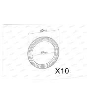 10 pcs Redback Flange Gaskets for Holden Apollo Nova 01/1989-01/1997