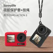 For OSMO ACTION 4/3 Protective Silicone Case Camera Anti drop Case Hanging Rope
