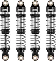 INJORA 53 mm Shock Absorber - Oil Damper with Thread for TRX4M K10 High Trail Upgrade 1/18 RC Crawler Upgrade, Black Silver