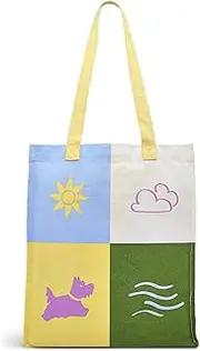 [RADLEY] London Womens Summer Craft Medium Tote Shoulder Bag Made From Recycled Fabric in Natural Cream, Natural, One Size