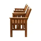 Livsip Wooden Garden Bench Chair&Table Loveseat Brown