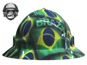 Custom Hydrographic Safety Hard Hat BRAZIL PRO CHOICE WIDE BRIM