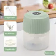 Electric Garlic Chopper Vegetable Chili Meat Ginger Masher Machine -Green B7V1