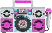 LOL Surprise OMG Remix Karaoke Machine Sing Along Boombox with Real Karaoke Microphone for Kids, Built in Music, Flashing Lights, Record, Turntable with Sound Effects, Connect Device