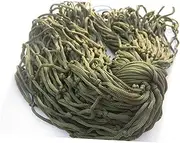 BESPORTBLE 1Pc Army Green Nylon Camping Hammock with Thickened Mesh Belt and Lashing Durable Single Hammock for Outdoor Leisure Activities for Camping Hiking and Traveling
