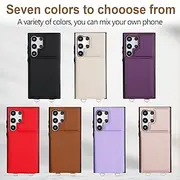 Phone Case For Samsung Galaxy S22 S22 Plus Ultra A73 A53 A52 A13 5G A13 A51 Back Cover with Lanyard Kickstand Card Slot Retro TPU PU Leather