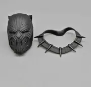 1/6 Black Panther & Collar Male Head Sculpt For 12inch Figure Model Soldier