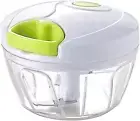 Manual Food Processor Vegetable Chopper,Portable Hand Pull String Garlic Mincer