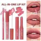 3pcs/set Velvet Lipstick Lip Gloss Waterproof Matte Liquid Liner Lipstick. A4L2