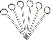 HAWILLOSCH 6Pcs Glass Espresso Spoons Mini Coffee Mixing Spoons for Parties Desserts Beverages Versatile Teaspoons for Home Events
