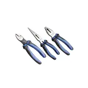 SP Tools 3Pcs 200mm Plier Cutter Set - High Leverage Combination Long Nose