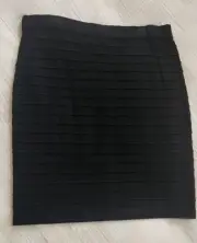 CAROLINE MORGAN Ladies Black Stretch Knit Skirt - Size 16 - BNWT