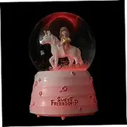 Unicorn Musical Snow Globe Crystal Ball LED Light Music for Birthdays Home Decor Romantic Atmosphere