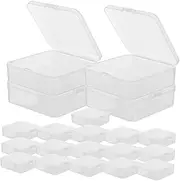 20Pcs Clear Small Plastic Storage Containers with Lids for Organizing Beads Crafts and Small Items Durable and Reliable Transparent Box for Easy Access
