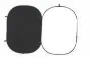 5' x 7' 150x200cm Studio Muslin Photo Backdrop Black White Panel Screen