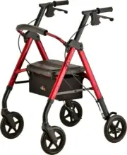 Nova Star 8 Rollator Rolling Walker Red