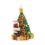 Christopher Radko Santa 2025 Tree Trim Snow Gifts Glass Ornament