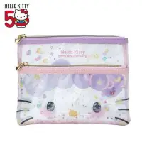 在飛比找蝦皮購物優惠-日本 凱蒂貓生日 50週年Hello Kitty 透明雙層扁