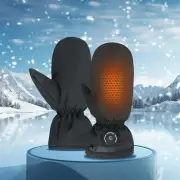 TENGOO 3 Gears Electric Heated Gloves USB Rechargeable Heating Mittens Winter Warm Touch Screen Gloves Cycling Glove Out