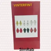Ikea Vinterfint Decoration Bauble, Set of 12, Mixed Shapes / Colors