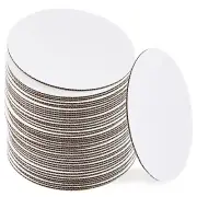 StarMar 10 Inch White Cake Boards [48 Pack] Round Circle Cardboard Base Corru...
