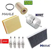 Tune Up Kit Cabin Air Fuel Filters Spark Plugs for Audi A4 2009 (for: Audi)